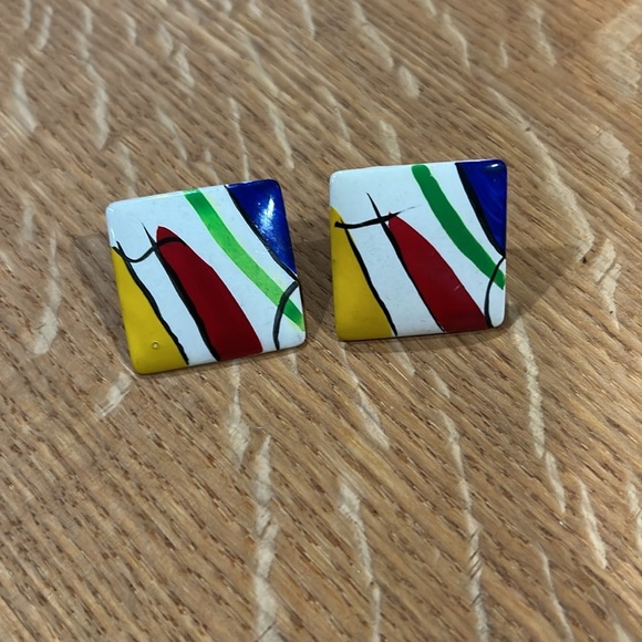 Vintage 20th century earrings. Mid 1980s to early 1990s. - Picture 3 of 3